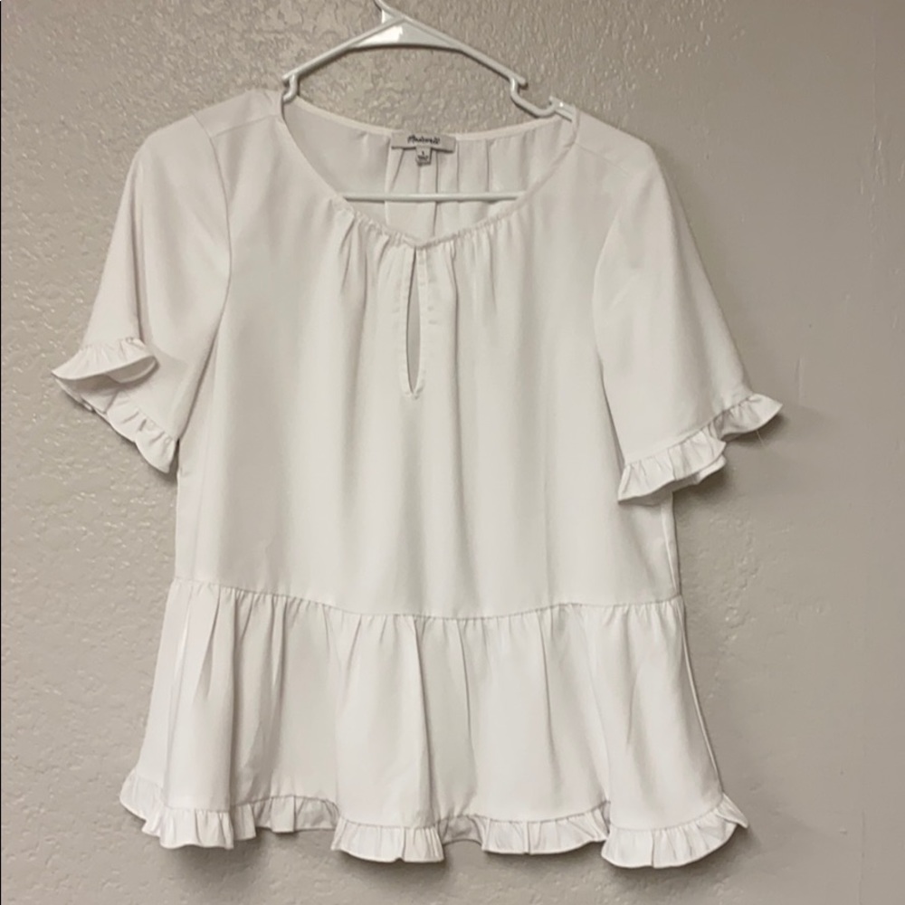 Madewell peplum top
